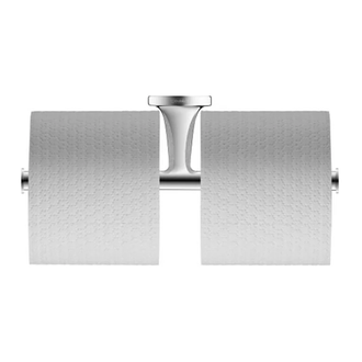 Бумагодержатель двойной без крышки Duravit Starck T (цвет - хром) (0099381000) фото 1 Aquada.com.ua