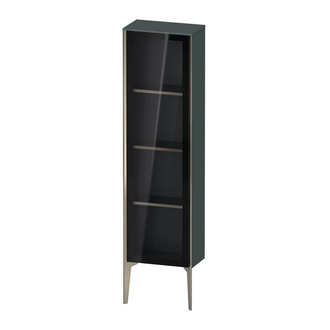 Шкафчик напольный со стеклянными дверцами Duravit XViu 40 x 24 х h157 см, доломитово-серый глянцевый лак (XV1365LB138) фото 1 Aquada.com.ua