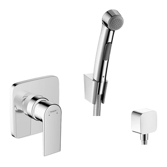 Набір прихованого монтажу з гігієнічною лійкою Hansgrohe Vernis Shape (колір - хром)  SET-71658