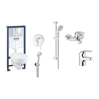 Набор для ванной Grohe Mega Bundle Euroeco (339400MB0) фото 1 Aquada.com.ua