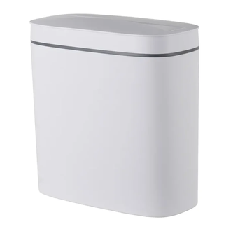 Відро для сміття сенсорне овальне Mixxus Flat-TC0109 White 9 л колір білий (MI7074)