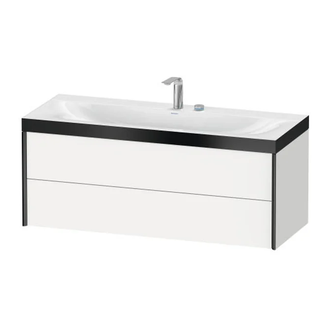 Тумба подвесная с раковиной c-bonded Duravit XViu 120 x 48 см, белый матовый (XV4617EB218P) фото 1 Aquada.com.ua