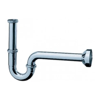 Сифон трубчатый для раковины Hansgrohe Flowstar (цвет - хром) (53010000) фото 1 Aquada.com.ua