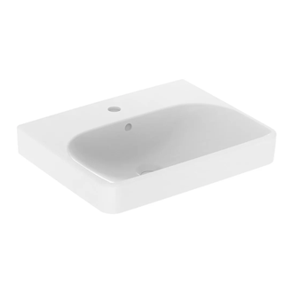 Раковина подвесная Geberit Smyle Square 55 х 44 х h16,5 см, с 1 отверстием под смеситель (500.259.01.1) фото 1 Aquada.com.ua