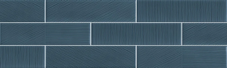 Плитка стінова Decorline Stripebrick Blue 73x300x9,4 Sant'agostino (CSASBEB730)