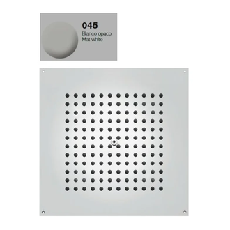 Верхній душ BOSSINI DREAM-CUBE для підвісної стелі 37x37сm, mat white (H38381000045016)
