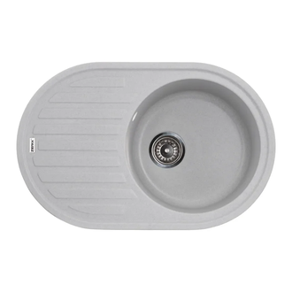 Мийка кухонна Zerix ZS-7750R-09 Сіра (ZX4559)