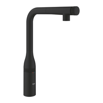 Змішувач для кухні Grohe Essence Smartcontrol з висувною лійкою, чорний матовий (31928KF0)