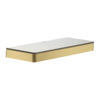 Полочка 300 мм Axor Universal Accessories, матовое золото/стекло матовое (42838250) фото 1 Aquada.com.ua