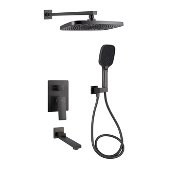 Qtap Gemini душевая, чёрная (QTGEM114GMB45704)