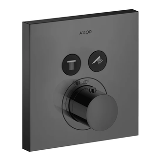 Термостат на 2 потребителя, скрытого монтажа Axor ShowerSelect (цвет - satin black) (36715350) фото 1 Aquada.com.ua