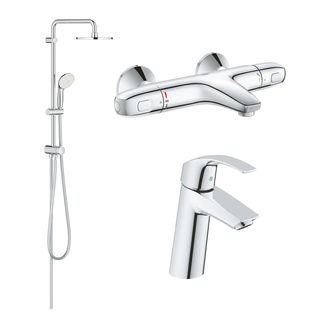 Комплект змішувачів Grohe EuroSmart, хром (34102TS)