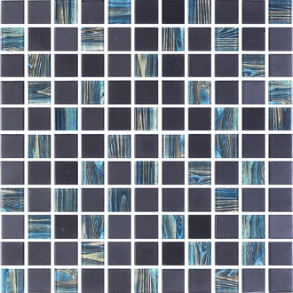 КОТТО КЕРАМІКА Мозаїка скляна GMP 0825041 С2 print 40/black mat 300x300 (кубик 2.5х2.5) Кераміка Лео УКРАЇНА