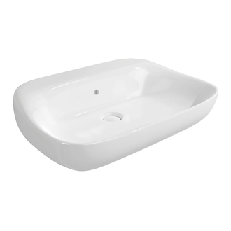 Раковина подвесная Flaminia Fluo 70 х 49 х h20 см, цвет - Latte opaco (матовый) FU70L Latte