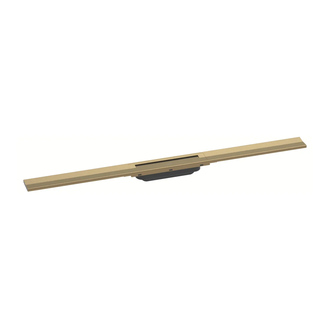 Трап для душа 90 см Hansgrohe RainDrain Flex, матовая бронза (56045140) фото 1 Aquada.com.ua