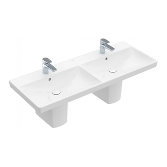 VILLEROY & BOCH AVENTO умывальник накладной двойной (4A23CK01) фото 1 Aquada.com.ua