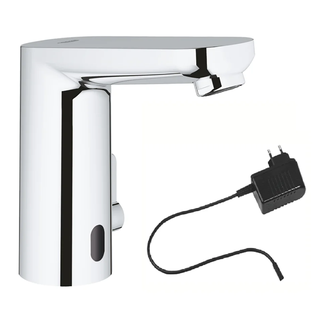 Grohe Змішувач для умивальника Eurosmart Cosmopolitan E з адаптером 100-230V, хром (36325001)