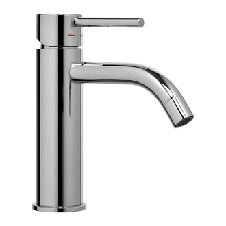 Змішувач для умивальника Paffoni Light без донного клапана Mercury Grey (LIG071MG)