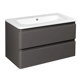 Тумба с раковиной 80 см Devit Fly, серый (0021120G) фото 1 Aquada.com.ua