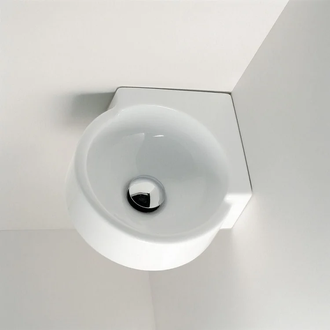 Раковина угловая Flaminia Twin 28,5 х 28,5 х h9,5 см (5060) фото 1 Aquada.com.ua