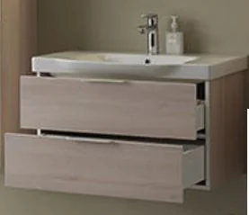 Kolpa San Тумба с умывальником LANA OUL 80 II  Acacia Light (528982) (528980)