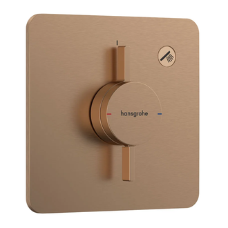 Смеситель скрытого монтажа на 1 потребитель Hansgrohe DuoTurn Q (цвет - шлифованная бронза) 75614140