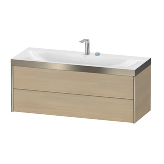 Тумба подвесная с раковиной c-bonded Duravit XViu 120 x 48 см, средиземноморский дуб (XV4617EB171P) фото 1 Aquada.com.ua