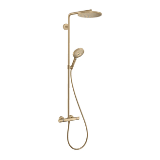 Душевая система с термостатом Hansgrohe Raindance Select S Showerpipe 240 1jet PowderRain (цвет - матовая бронза) (27633140) фото 1 Aquada.com.ua