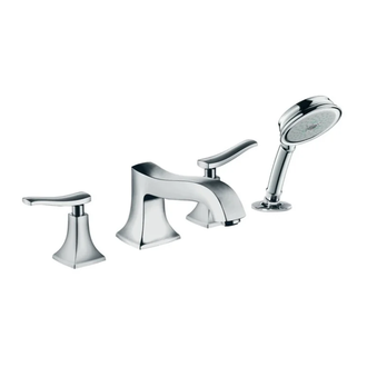 Смеситель на борт ванны Hansgrohe Metris Classic (цвет - хром) (31314000) фото 1 Aquada.com.ua