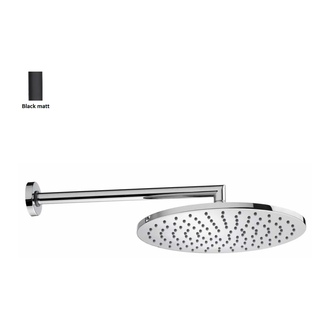 Верхній душ BOSSINI Cosmo D280 мм з тримачем, чорний матовий (H70596I00073009)
