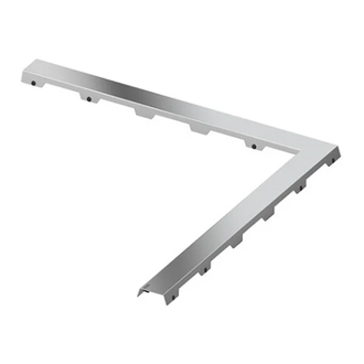 Решетка для душевого трапа Tece Drainline.TC угл полированная steel II 900х900 610 982 (610982) фото 1 Aquada.com.ua