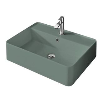 Nic-Design Умивальник на стільницю Nic Design Semplice 60х45х16 см з отвором під змішувач, Salvia матовий C/F (001384067 CF)