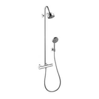 Душевая система с термостатом Axor Citterio M Showerpipe (цвет - хром) (34640000) фото 1 Aquada.com.ua