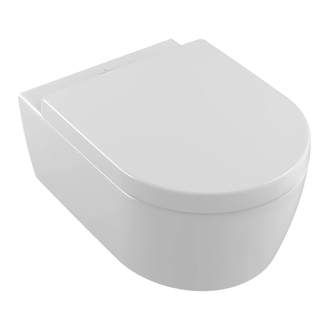 Унитаз подвесной Villeroy & Boch Avento DirectFlush с сиденьем Soft Close и с покрытием Ceramic Plus (5656HRR1) фото 1 Aquada.com.ua