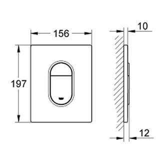 Накладна панель змиву Grohe Arena Cosmopolitan (38844SH0)