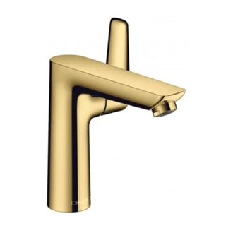 Смеситель для раковины Hansgrohe Talis E (цвет - золото), с донным клапаном (71754990) фото 1 Aquada.com.ua