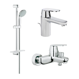 Набор смесителей для ванны 3-в-1 Grohe Eurosmart Cosmopolitan S-Size (цвет - хром) (126111 S) фото 1 Aquada.com.ua