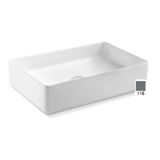 AeT FLY RECTANGULAR L620 Умывальник, Matt Grey (L620T0R0V0116)