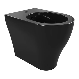 Біде для підлоги Flaminia APP 52x36 h43cm, безободкове, Чорний глянсовий (AP217) (AP217NER)