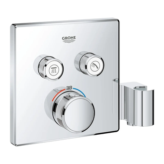 Термостат для ванны на 2 выхода Grohe Grohtherm SmartControl (цвет - хром), со встроенным держателем для ручного душа (29125000) фото 10 Aquada.com.ua