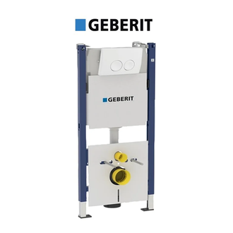 Инсталляция Geberit Duofix 458.120.11.1 (4-в-1) комплект (клавиша белая) фото 1 Aquada.com.ua