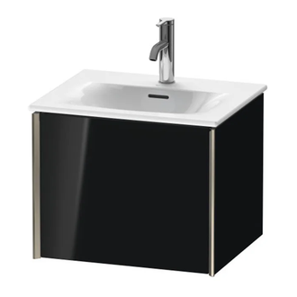 Тумба подвесная под раковину Duravit XViu 51 x 42 см, чёрный глянцевый (XV40310B140) фото 1 Aquada.com.ua