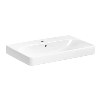 Раковина подвесная Geberit Smyle Square 75 х 48 х h16,5 см, с 1 отверстием под смеситель (500.249.01.1) фото 1 Aquada.com.ua