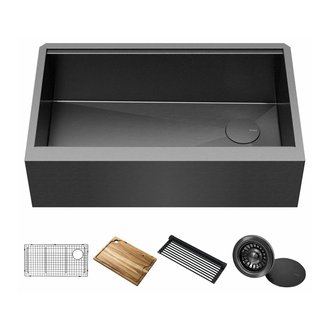 Kraus Kore™ Кухонна мийка, Gunmetal (KWF410-33/PGM)