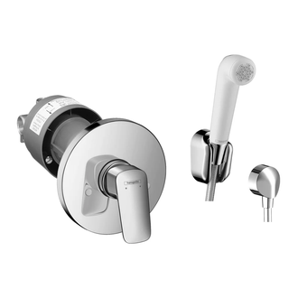 Набор скрытого монтажа с гигиенической лейкой Hansgrohe Logis (цвет - хром/белый) (3A101219 (20180006)) фото 1 Aquada.com.ua
