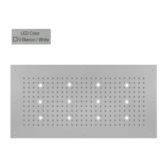 Верхній душ BOSSINI DREAM-XL RECTANGULAR, 12LED (білий), для підвісної стелі 100x50сm, хром (WI0382000030016)