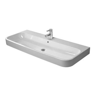 Раковина Duravit Happy D.2 120х50,5 см (без отв. под смеситель) (2318120028) фото 1 Aquada.com.ua