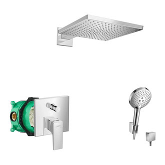 Душевая система скрытого монтажа Hansgrohe Raindance Select/Metropol (цвет - хром) (10102020) фото 1 Aquada.com.ua