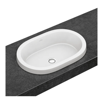 VILLEROY & BOCH ARCHITECTURA умывальник 61,5*41,5см овальный,  для установки на столешницу (41666001) фото 1 Aquada.com.ua