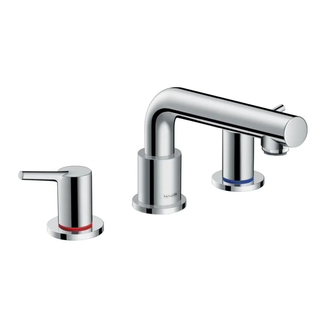 Змішувач для умивальника Hansgrohe Talis S на 3 отвори, хром (72415000)